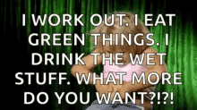 Fat Work Out GIF - Fat Work Out Eat Green Things GIFs