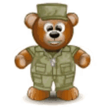 Army Bear GIF