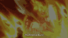prominence burn mha bnha anime my hero academia