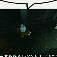 a screenshot of a video game shows a character with a crown on their head