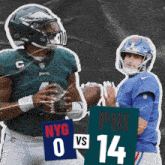 Philadelphia Eagles (14) Vs. New York Giants (0) First-second Quarter Break GIF - Nfl National Football League Football League GIFs