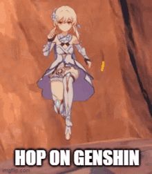 Genshin Genshin Impact GIF - Genshin Genshin Impact Hop On GIFs