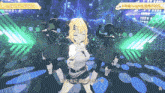 a video of a girl dancing with the words only my railgun in the background