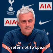 I Prefer Not To Speak Jose GIF - I Prefer Not To Speak Jose Mourinho GIFs