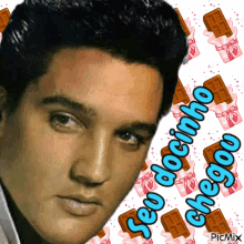 Elvis Presley King Of Rock And Roll GIF - Elvis Presley King Of Rock And Roll Seu Docinho Chegou GIFs