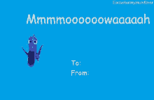 a blue background with a blue fish and the words to from