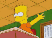 Stop Raising Your Hand GIF - Class Bart Simpson Raise Hand GIFs