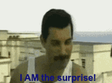 Yay Freddie Mercury GIF - Yay Freddie Mercury I Am The Surprise GIFs