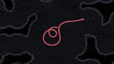 a drawing of a worm with a swirl in the middle