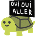 Turtle Sign Sticker - Turtle Sign Oui Stickers