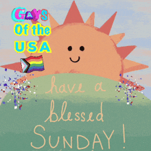 a greeting card that says have a blessed sunday on it