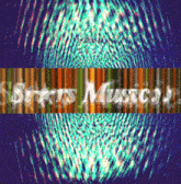 a colorful background with stars musical written in white letters