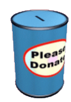 Please Donate - Money - Sticker