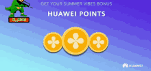 Get Your Summer Vibes Bonus Huawei Points GIF - Get Your Summer Vibes Bonus Huawei Points GIFs