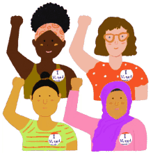 i voted i voted sticker women women empowerment womens rights