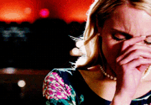 glee quinn fabray crying cry cries