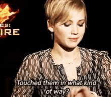 Jennifer Lawrence Touched Them In What Kind Of Way GIF - Jennifer Lawrence Touched Them In What Kind Of Way J Law GIFs