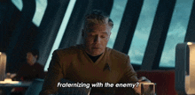 Fraternizing With The Enemy Captain Christopher Pike GIF - Fraternizing With The Enemy Captain Christopher Pike Anson Mount GIFs