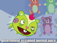 Nutty Government Assigned Normal Juice GIF - Nutty Government Assigned Normal Juice Happy Tree Friends GIFs