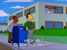 Hey You Join The Navy Simpsons GIF - Hey You Join The Navy Simpsons GIFs