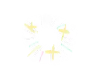 a white background with a bunch of colorful drawings