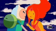 Adventure Time Finn And Fire Princess GIF - Adventure Time Finn And Fire Princess Hug GIFs