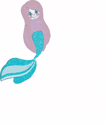 sirena mermaid cartoon animation smile