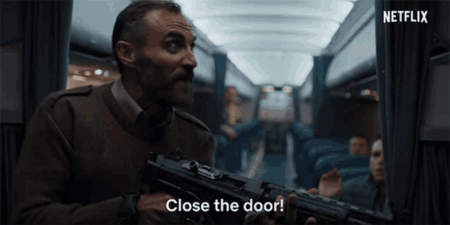 Close The Door Mad GIF