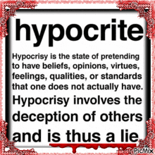 Hypocrite Hypocrisy GIF