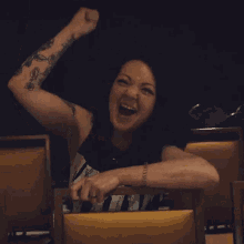 Cheering Cant Swim GIF - Cheering Cant Swim Set The Room Ablaze Song GIFs