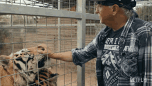 Petting Jeff Lowe GIF - Petting Jeff Lowe Tiger King2 GIFs