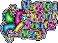 April Fools Happy April Fools Day Sticker - April Fools Happy April Fools Day Glittery Stickers