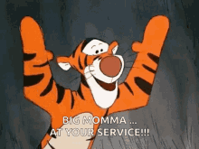 Winnie The Pooh Tigger GIF - Winnie The Pooh Tigger Big Momma At Your Service GIFs