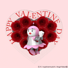 Happy Valentine Day Saint Valentin GIF - Happy Valentine Day Saint Valentin Roses GIFs