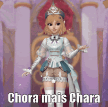 Chora Mais Chara Time Princess GIF - Chora Mais Chara Time Princess Dress Up Game GIFs