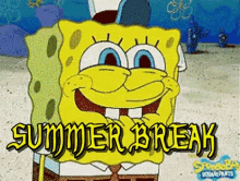 Summer Break Sponge Bob GIF - Summer Break Sponge Bob Excited GIFs