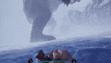 a screenshot of a video game shows a monster 's mouth