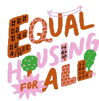 Equal Housing For All Equality Sticker - Equal Housing For All Equality Equal Housing Stickers