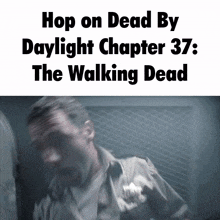 a blurred image of rick grimes from the walking dead
