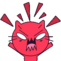 Binoh Chaos Cat Sticker - Binoh Chaos Cat Stickers