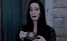 Addams Family Tea GIF - Addams Family Tea But Thats None Of My Business GIFs