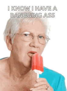lick grandma wtf licking ice cream