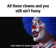 Clown Not Funny GIF