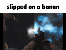 banana slipped on a banan slipped meme scp