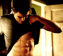 paul wesley abs six pack that abs