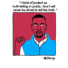 Keep Truthing GIF - De Ray Mc Kesson Protest Truth GIFs