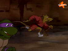 Running Splinter GIF - Running Splinter Donatello GIFs