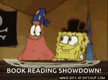 Spongebob Reading GIF