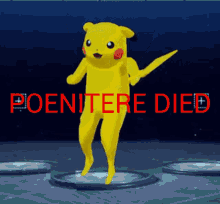 poenitere died pokemon pikachu dancing