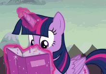 mlp my little pony twilight sparkle alicorn reading